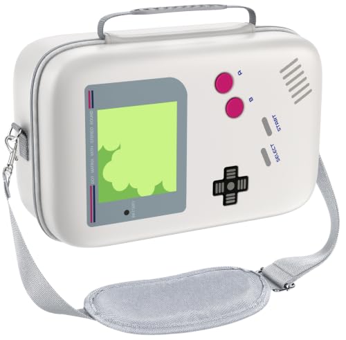 ivoler Carrying Storage Case for Nintendo Switch/For Switch OLED(Limited Edition),Portable Travel All Protective Hard Messenger Bag Soft Lining 18Games for Switch Console Pro Controller-RetroShell DMG - color: RetroShell DMG, size: 6.2''/7.0''