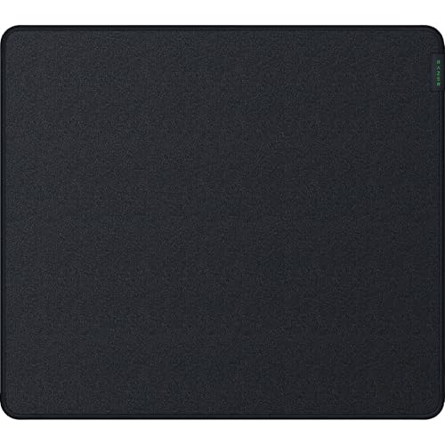 Razer Strider Hybrid Mouse Mat with a Soft Base & Smooth Glide, Black, L | Firm Gliding Surface, Anti-Slip Base, Rollable & Portable, Anti-Fraying Stitched Edges, Water-Resistant, Large - color: Classic Black, size: 15.8L x 17.7W inches
