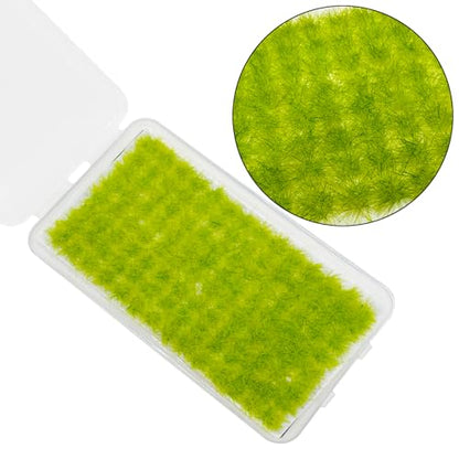 Cayway 2 Color Static Grass Tuft Terrain Kit - Resin Scenery Miniature Shrubs Bushes for Train Landscape Railway Artificial Grass Modeling - color: 2 Color