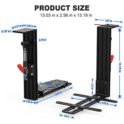 Upgraded Desk Mount for Flight Simulator Joystick, Hotas, Throttle Systems - Compatible with Thrustmaster, Logitech, TCA Officer Pack Airbus, and VKB Hotas etc - 2 Pack - Enhance Your Flight Sim Experience