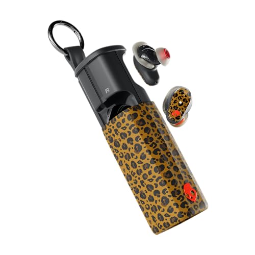Skullcandy Method 360 ANC Wireless Earbuds with Sound by Bose - Leopard | In-Ear Fit, Premium Active Noise Cancellation, 40 Hours Battery, Sweat and Water Resistant, Microphone for iPhone Android - color: Leopard