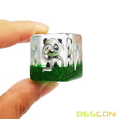 Bescon 3 Pieces Astrological Dice Set, Constellation Divination D12 Dice, Glowing in Dark Effect - color: Glowing in Dark Set