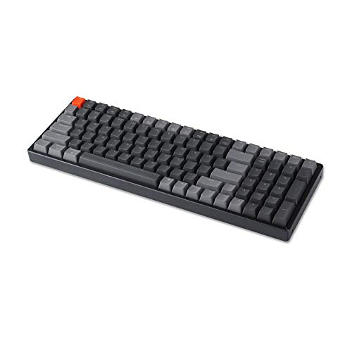 Keychron K4 Wireless Bluetooth/USB Wired Gaming Mechanical Keyboard, Compact 100 Keys RGB LED Backlit Gateron Brown Switch N-Key Rollover, Aluminum Frame for Mac Windows, Version 2 - color: Gateron Brown Switch
