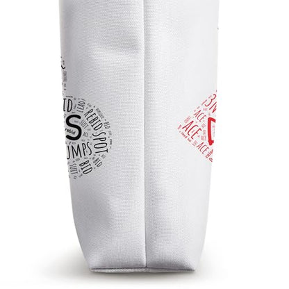 Contract Bridge Terms Duplicate Card Game Bids - Wordart Tote Bag