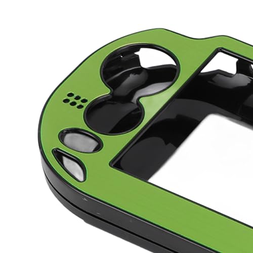 Zopsc Game Console Metal Case, Premium Aluminum Alloy Protective Hard Shell Cover for PSV 1000 Handheld Console Green - color: Green