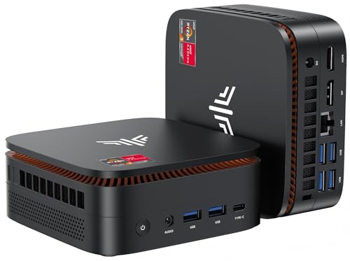 KAMRUI Pinova P1 Mini PC, W-11 Pro AMD Ryzen R2544(Beat 10110U/N150/N95 up to 3.7GHz), 8GB RAM 256GB SSD Mini Desktop Computer Support 4K HDMI+DP+Type-C/WiFi/BT for Business Home Office Mini pc - size: 8GB+256GB/Ryzen R2544