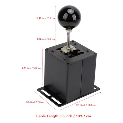 Thonlai 7+R H Gear Shifter USB Racing Simulator Shifter, with 7 Speed Reverse for T300RS GT Steering Wheel