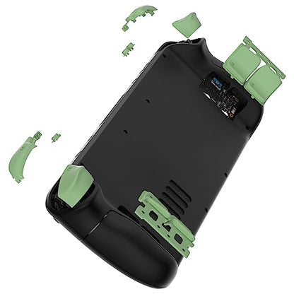 eXtremeRate Matcha Green Replacement Full Set Buttons for Steam Deck, DIY Custom ABXY D-pad Trackpad Bumpers Triggers Buttons and Screwdriver Tool for Steam Deck LCD Handheld Console - Console Without - color: Matcha Green