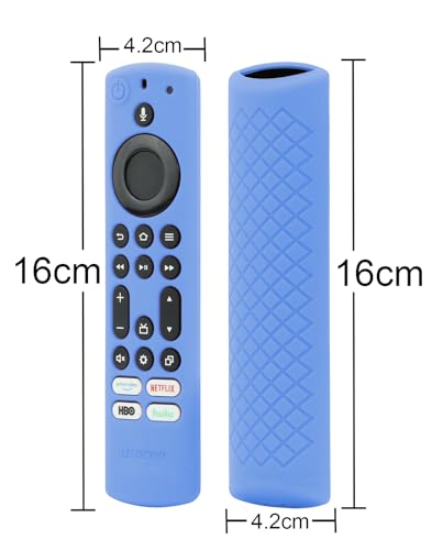 LEFXMOPHY CT-RC1US-21 Remote Cover Case Replacement for Toshiba/Insignia TV, Blue Silicone Protective Protector Glow in Dark - color: Glow Blue