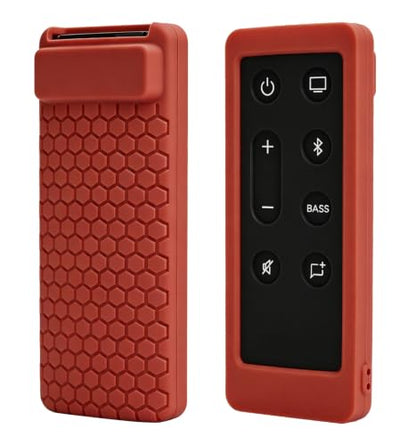 Case for Bose Solo 5 10 15 Series ii TV Remote,Silicone Cover for Bose Solo Cinemate Series II IIGS 1SR 10&15 Remote Controller Skin Protective Universal Replacement Sleeve-Red - color: Red