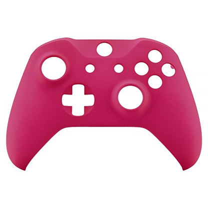eXtremeRate Red Rose Faceplate Cover, Soft Touch Front Housing Shell Case, Comfortable Soft Grip Replacement Kit for Xbox One X & One S Controller Model 1708 - Controller NOT Included - color: Rose Red