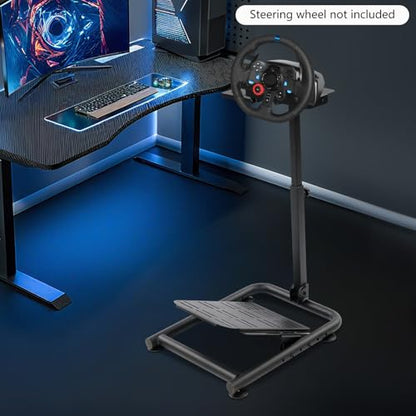 TBVECHI Racing Wheel Stand, Adjustable Steering Wheel Stand Fit for Logitech GPro/G25/G27/G29/G902, Thrustmaster T-818/T500 RS/TGT/TSPC/TX, and more