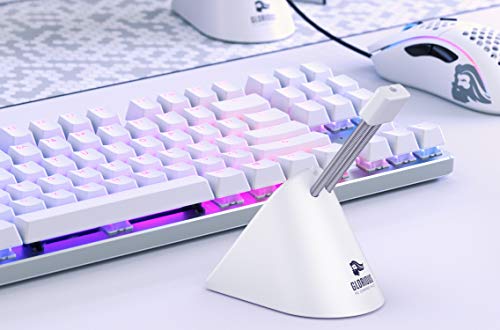 GLORIOUS Gaming Mouse Bungee - Flexible Mouse Cable Management - Gaming Mouse Accessory (White)