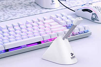 GLORIOUS Gaming Mouse Bungee - Flexible Mouse Cable Management - Gaming Mouse Accessory (White)
