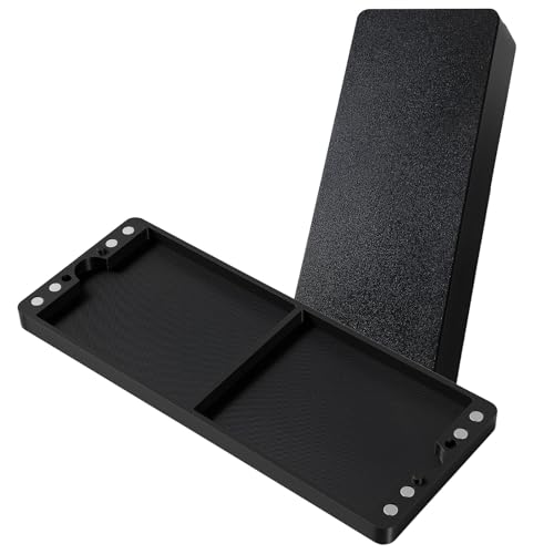 Flat Dice Box MTG Counter Storage for 16mm Dice – Fits 60 Standard Dice – Magnetic Storage Case for RPG, MTG, DND, Tabletop Games (Black, Large) - size: Large