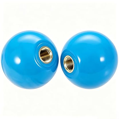 2Pcs Blue Arcade Joystick Ball Top 35mm M6 Thread Replacement Joystick Knob for DIY Fight Stick, Home Arcade, Commercial Gaming Machine – PS & ABS Material 30g (Blue) - color: bule