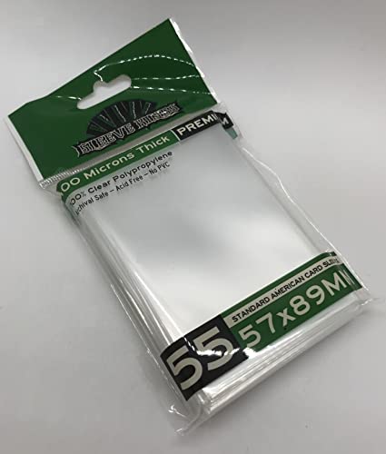 Sleeve Kings Standard American Card Sleeves (57x89mm) 100 Microns, Pack of 55 - size: 57x89mm