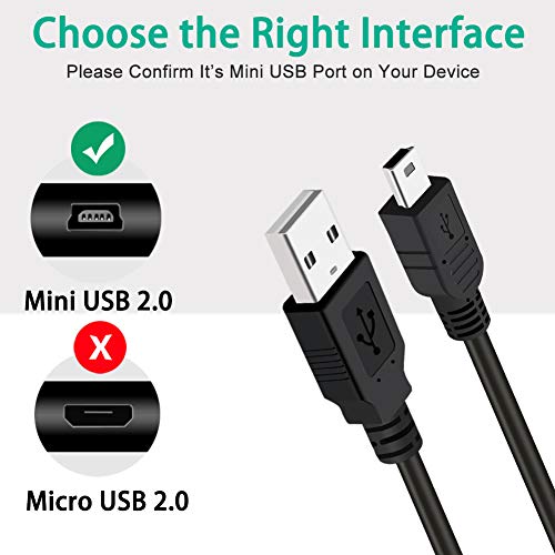 SCOVEE PS3 Charger Cable,10ft PS3 Controller Charging Cord,Mini USB Cable for Sony Playstation 3 Controller DualShock 3 PS Move Slim Wireless Game,TI84 Plus CE Charging Cables Mini-B Charger Data Wire