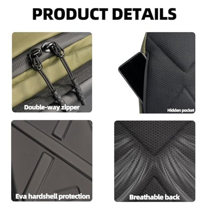 Camera Hardshell Case Crossbody Camera Sling Bag Small Waterproof Photography Bag for Mirrorless and DSLR Cameras - color: Green