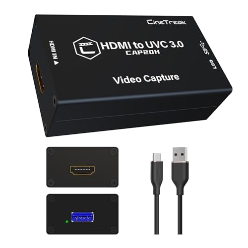 CAP20H HDMI to USB 3.0 Video Capture,livestreaming Capture Card,1080p60 Uncompressed Video Capture,3D Lut Output PS5/PS4/OBS/PC - style: HDMI to UVC capture