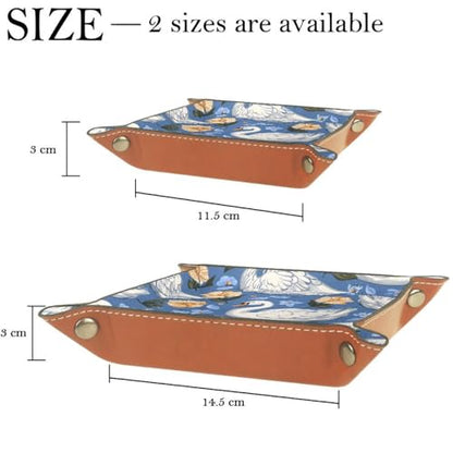 Swans Flowers Dice Tray Dice Rolling Tray Folding Dice Holder for Dice Games, Like RPG, DND and Other Table Games - color: Multi 12