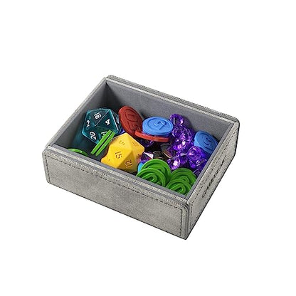 Gamegenic Token Keep - Premium Token Box for Safe Storage, Fits Dungeon 1100+ and Dungeon S 550+, Holds Tokens, Dice, and Cards, Fully Usable During Gameplay, Gray Color, Made - color: Gray