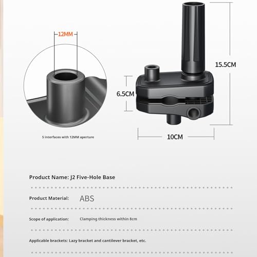 Overhead Camera Mount and Phone Holder with 10” Ring Light Canvas Lamp Adjustable Desk Tripod Stand Compatible with Logitech Webcam for YouTube, Live Streaming, TikTok, Cooking, Nail Video