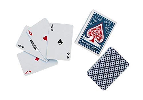 Alex Cramer The Perfect Traveler Classic Domino Set with Leather-Look Travel Case and a Deck of Miniature Playing Cards (Domino Set)