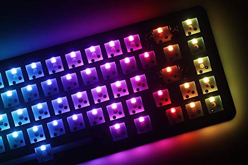 Drop ALT Mechanical Keyboard — 65% (67 Key) Gaming Keyboard, Hot-Swap Switches, Programmable Macros, RGB LED Backlighting, USB-C, Doubleshot PBT, Aluminum Frame (Barebones, Gray) - color: Space Gray, style: Barebones