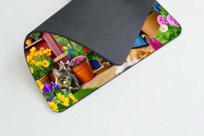 Square Mouse Pad Garden Farm,Gaming Mouse Pads for Desk,Soft Computer Waterproof Non-Slip Mouse Mat - color: Garden Farm