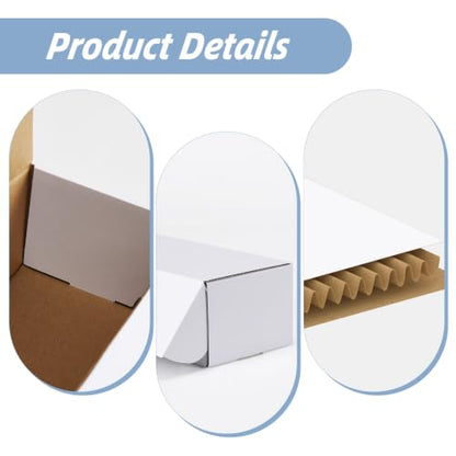 ZBEIVAN 10 Pack Trading Card Cases, White 1100 Count Gaming Card Storage Box for TCG/Magic/Mtg Collection - size: 10 pack