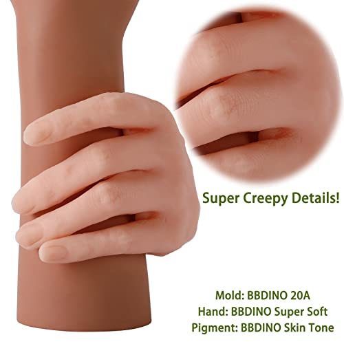 BBDINO 00-30 Super-Soft Silicone Rubber Skin Like Translucent 2.2 Lbs | Additional Silicone Rubber Extremely Flesh Like Ideal for Making Professional Silicon Masks/Reborn Baby Dolls Orthotics etc. - size: Trial 1000g