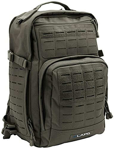 LAPG Atlas 12 Hour Tactical Backpack for Men & Women, Survival Gear Bag, Large Hiking Camping Bug Out Backpack, Ranger Green - color: Ranger Green