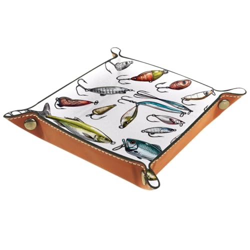 Fishing Bait Dice Tray Dice Rolling Tray Folding Dice Holder for Dice Games, Like RPG, DND and Other Table Games - color: Multi 7