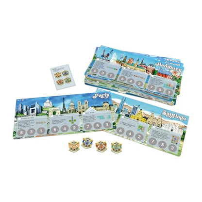Devir - Pack Cities USA + Expansion Board Game, Modern City Building Strategy Game with Worker Placement for Adults and Children, 2–4 Players, Ages 10+, 35 Playtime - color: Pack Cities