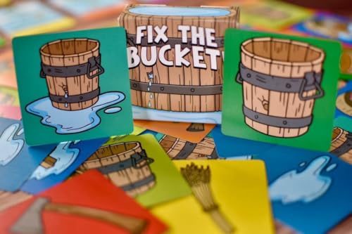 Fix the Bucket! The There's a Hole in the Bucket Fast Travel Card Game | Ages 7+, 2–3 Players, 3-5 Minute Gameplay, Easy to Learn, Great for Road Trips, Waiting Rooms & Family Game Night