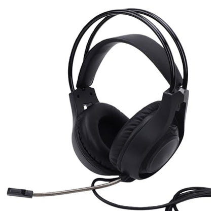VBESTLIFE Wired Gaming Headset, 50mm Driver 7.1 Surround Sound Over Ear Headphone with Noise Cancelling Mic Memory Foam Cushions for PC Mobile Devices