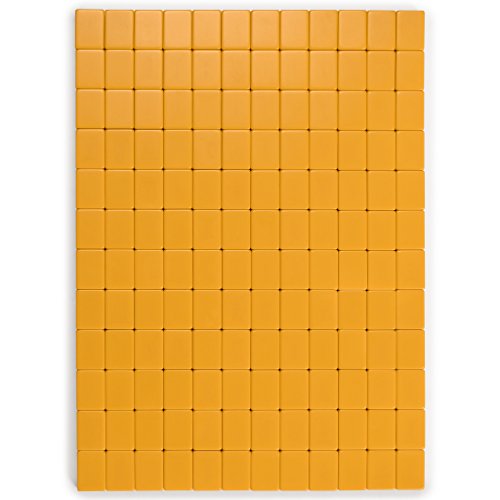 Yellow Mountain Imports Japanese Riichi Mahjong Set - White and Yellow Standard Size Tiles - with East Wind Tile and Black Vinyl Case - color: Yellow