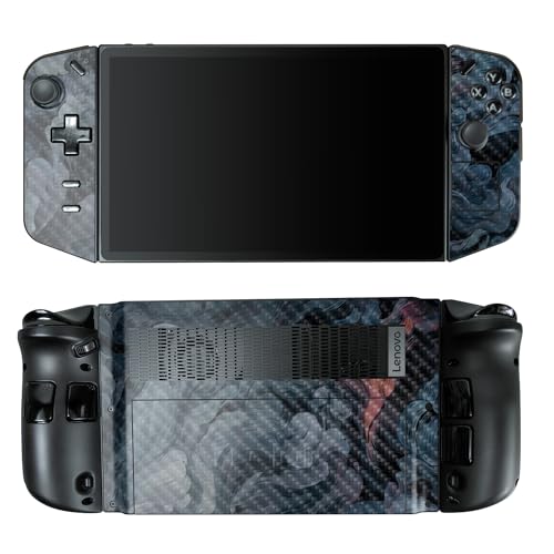 Carbon Fiber Gaming Skin Compatible with Lenovo Legion Go - Storm Cloud - Premium 3M Vinyl Protective Wrap Decal Cover - Easy to Apply | Crafted in The USA by MightySkins - color: Storm Cloud, style: Carbon Fiber Textured Finish