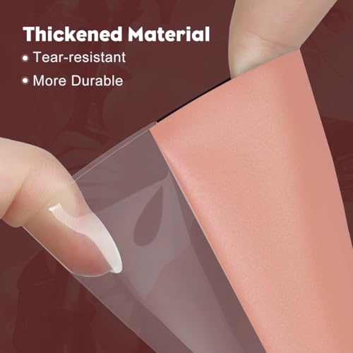 Peach Pink MTG Card Sleeves, Hypttior Dual Matte Textured 100 Card Sleeve with 100 Inner Sleeves for Standard Card, MTG, PKM, Baseball Card, Sports Cards - color: Peach