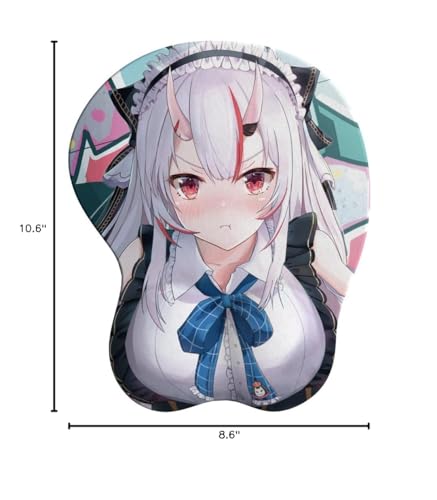 Nakiri Ayame Ergonomic Mousepad with Wrist Support - Protect Your Wrists and De-Clutter Your Desk - Premium Mouse Pad with Wrist Rest - Latest Custom Non-Slip Design - color: USA-Flag