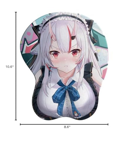 Nakiri Ayame Ergonomic Mousepad with Wrist Support - Protect Your Wrists and De-Clutter Your Desk - Premium Mouse Pad with Wrist Rest - Latest Custom Non-Slip Design - color: USA-Flag