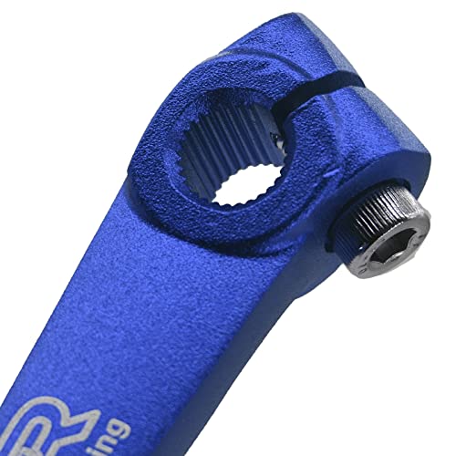 CNC Aluminum Motorcycle Gear Shifter Lever, Foldable Gear Shift Lever Fit for 50cc 110cc 250cc CRF50 XR50 XR CRF Dirt Pit Monkey Bike Motorcycle ATV - color: Blue