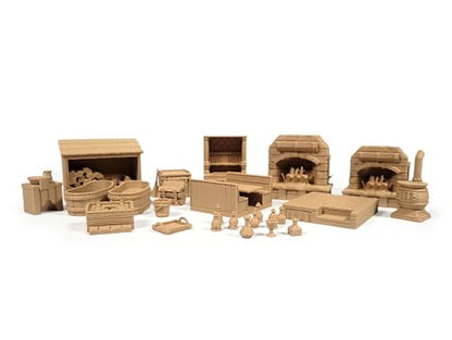 Bustling Inn & Tavern Scatter Terrain Set – 28/32mm Miniature Accessories