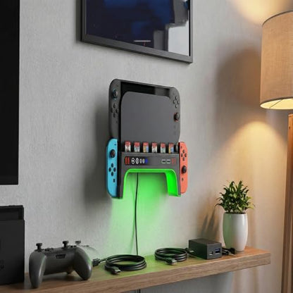 Stand for Switch 2 Game Console Cooling Fan with RGB Lighting Heat Sink Base for Switch Station Dock