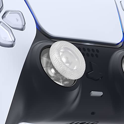 eXtremeRate Clear Replacement Thumbsticks for PS5 Controller, Custom Analog Stick Joystick for PS4 Controller Universal - color: Clear