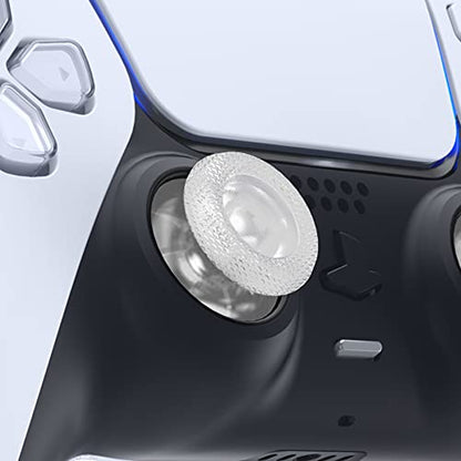 eXtremeRate Clear Replacement Thumbsticks for PS5 Controller, Custom Analog Stick Joystick for PS4 Controller Universal - color: Clear