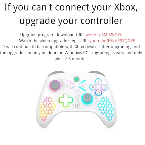 Gamrombo Wireless Gaming Controller Replacement for Xbox One, Xbox Series X|S, Xbox One S|X Controller with Hall Triggers, Hall Joysticks, Adjust RGB Light, Marco, Turbo, Audio Jack - Need to upgrade
