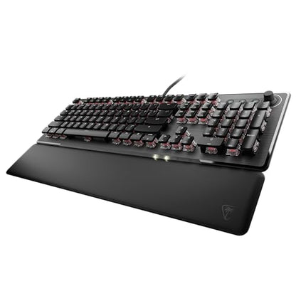 Turtle Beach Vulcan II Full-Size Mechanical RGB Gaming Keyboard | Titan Mechanical Switches, Customizable RGB Keys, Detachable Palm Rest, Media Controls, Aluminum Top Plate, Numpad, Black - color: Black