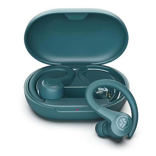 JLab Go Air Sport, Wireless Workout Earbuds, Teal, Featuring C3 Clear Calling, Secure Earhook Sport Design, 32+ Hour Bluetooth Playtime, and 3 EQ Sound Settings - color: Teal, style: Sport